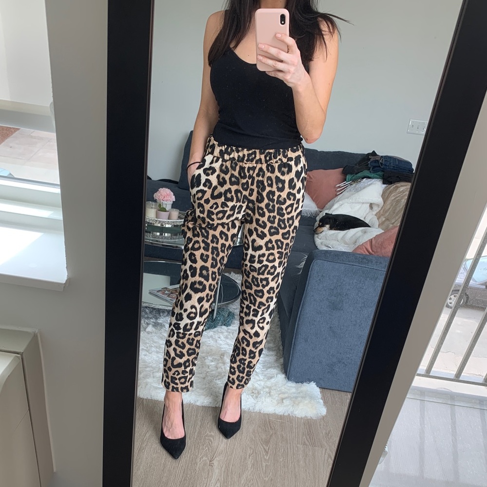 Leopard Print Dress Pant